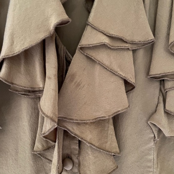 Vintage silk ruffle blouse - Picture 4 of 6